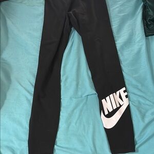Nike Black Leggings Athletic Fit